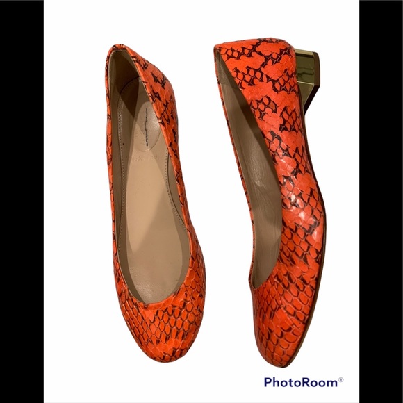 J Crew Collection Janey Snakeskin Flats - Picture 2 of 10